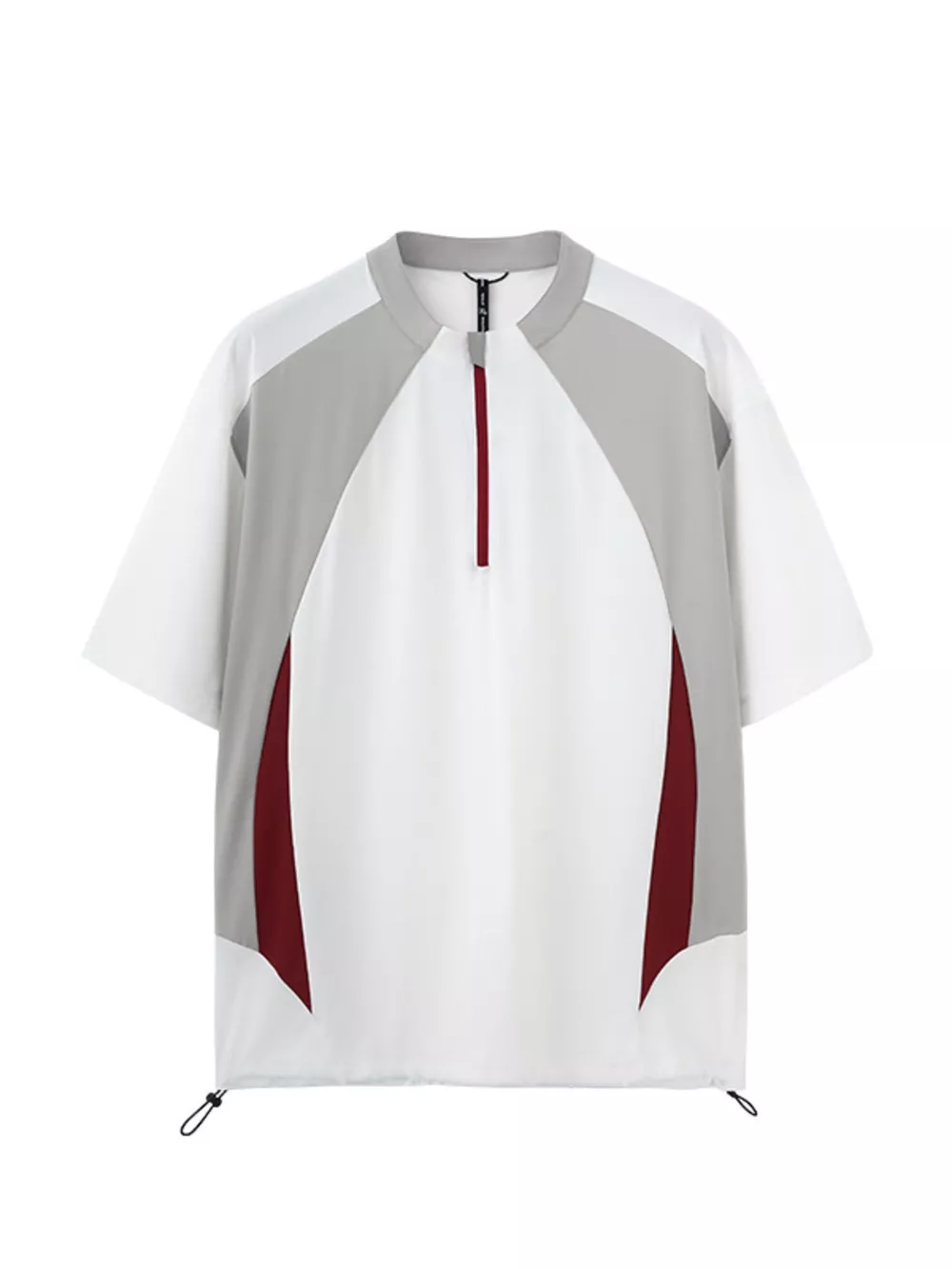 Men's Color Block Quick-Dry Half Zip T-Shirt, image 8