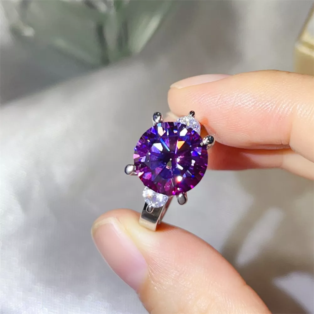 5 Carat Moissanite 925 Sterling Silver Ring, image 5