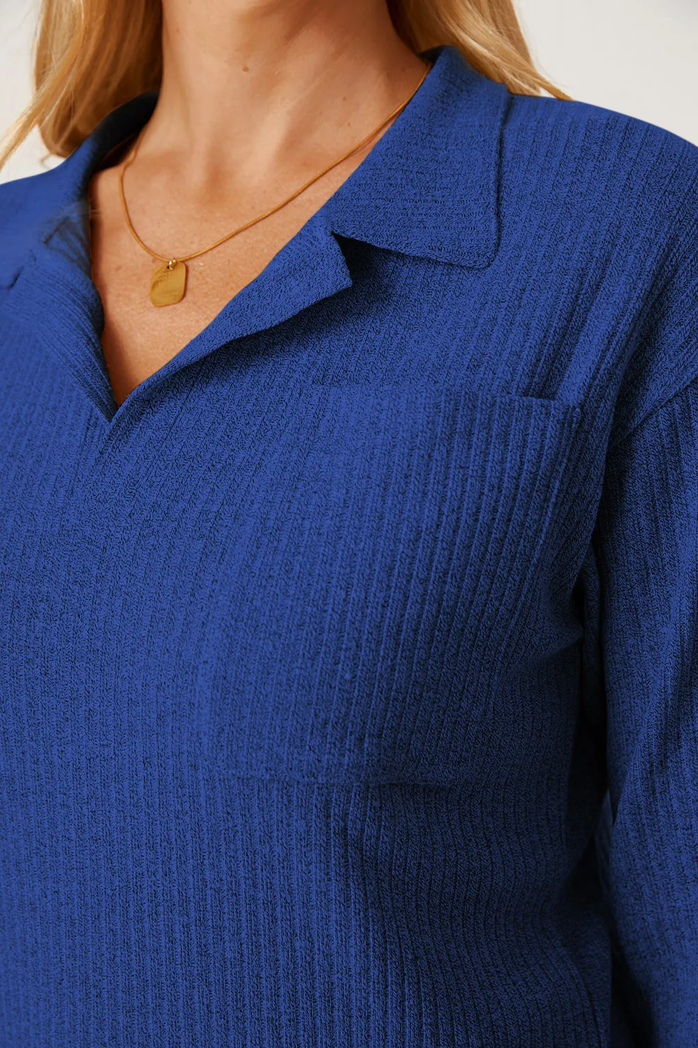 Collared Neck Dropped Shoulder T-Shirt, image 19