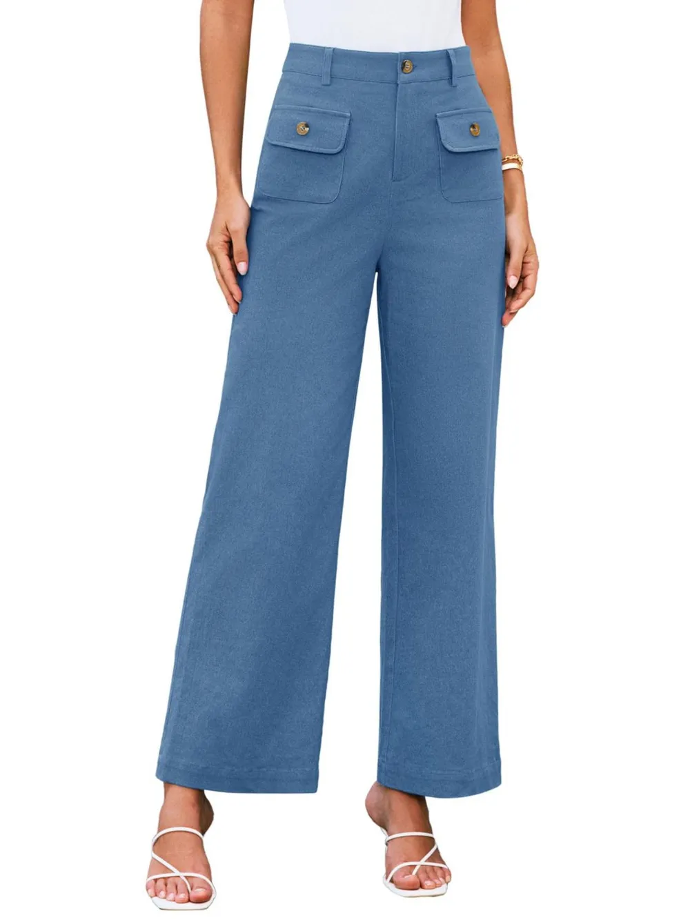 High Waist Wide Leg Pants, image 35