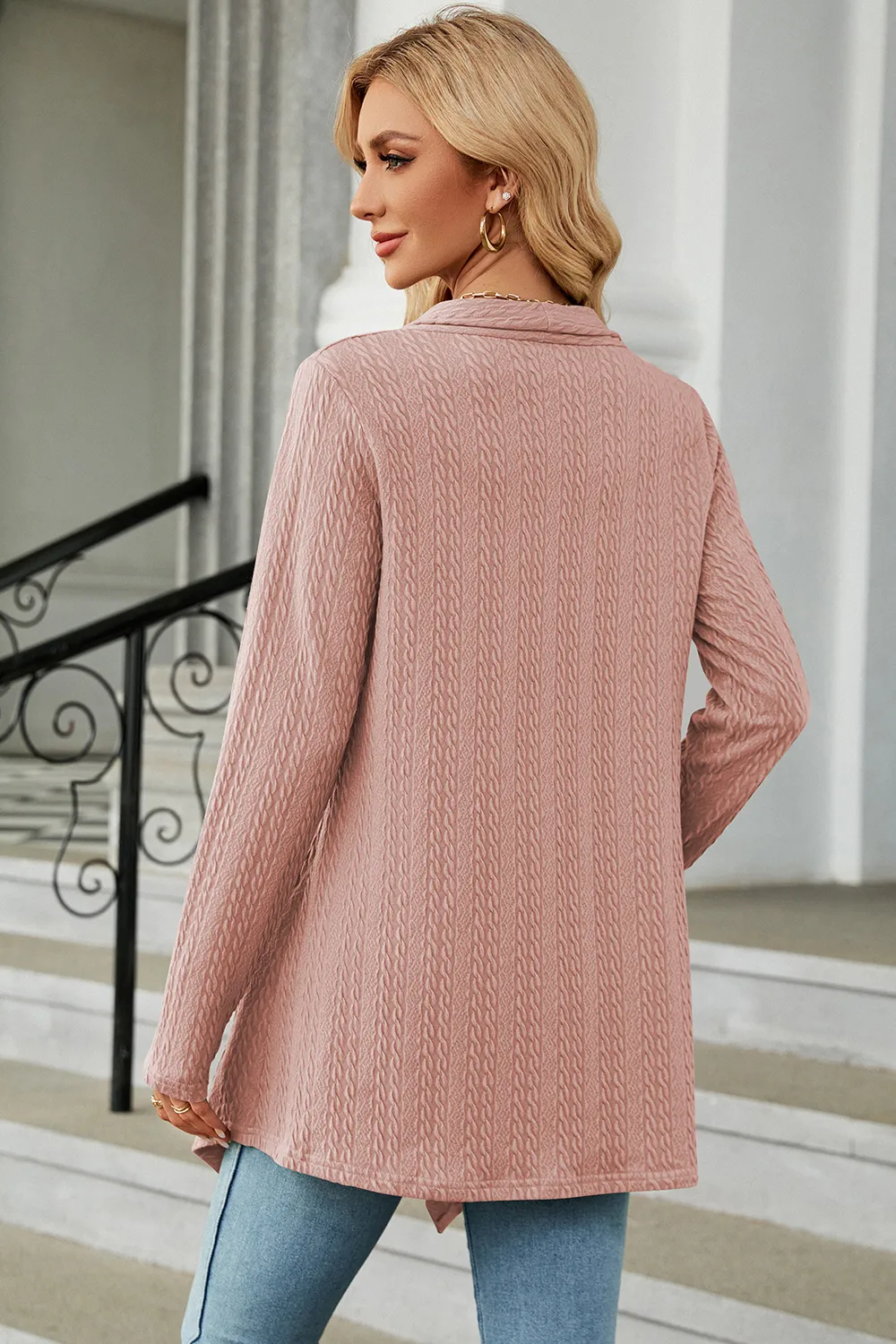 Open Front Long Sleeve Cardigan, image 21