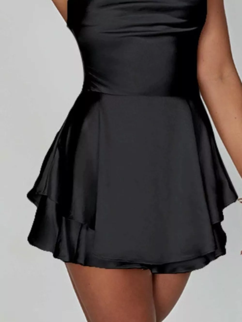 Backless Layered Ruffled Cami Dress, image 18