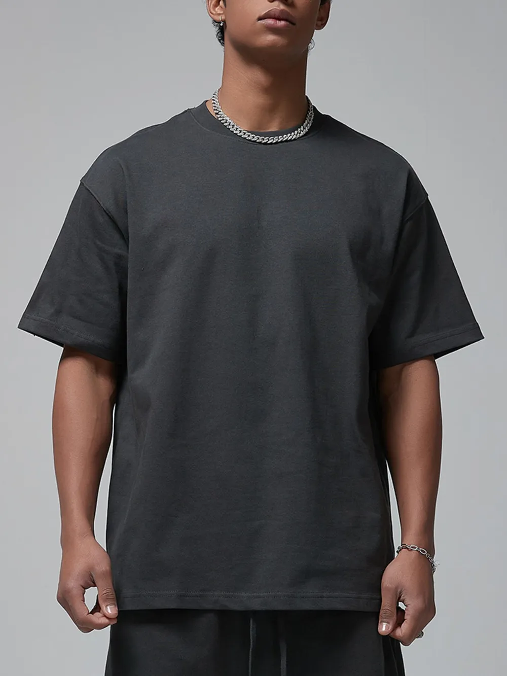 Men's Oversized Crew Neck T-Shirt, image 3