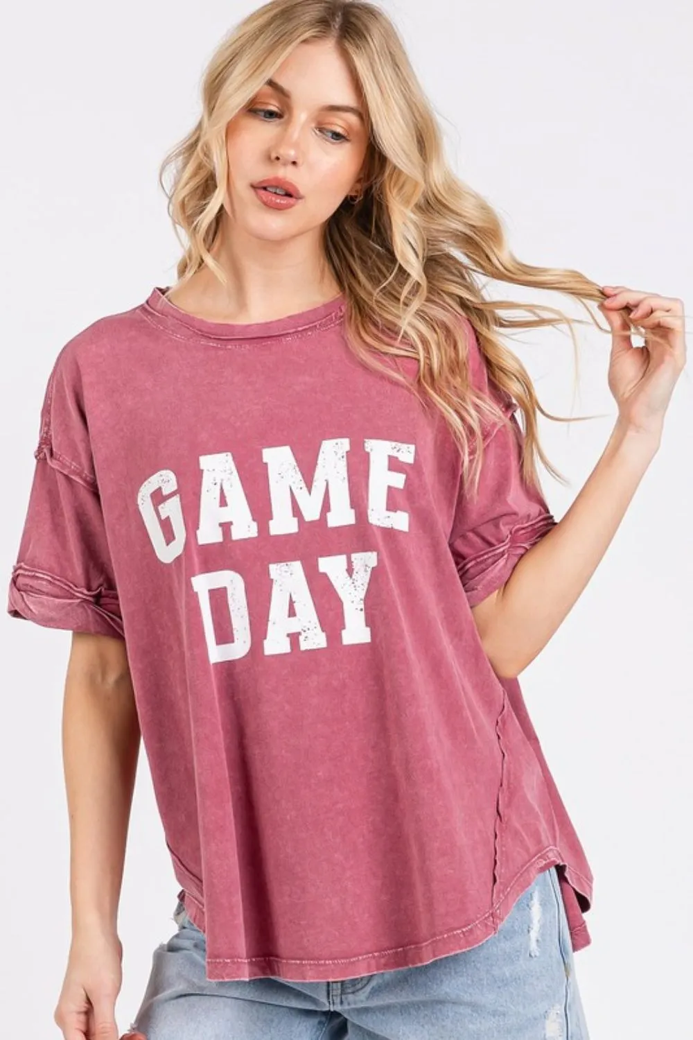 GAME DAY Round Neck Short Sleeve T-Shirt, image 6