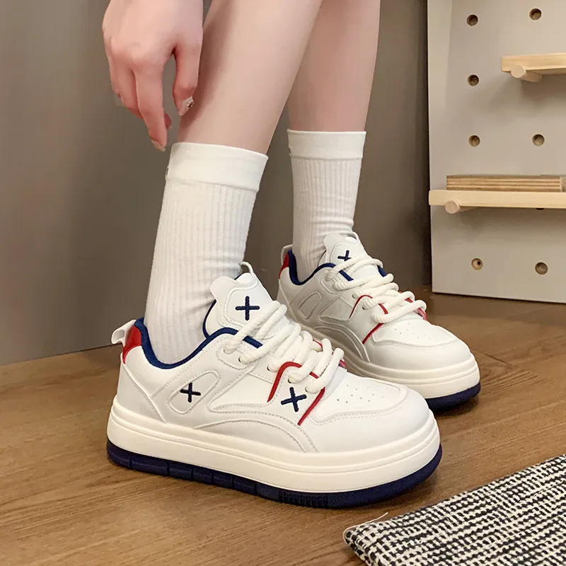 Round Toe Lace Up Sneakers, image 5