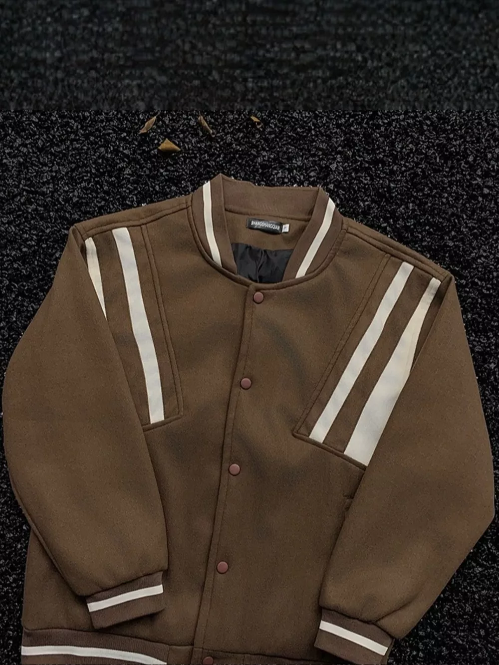 Men's Plus Size Striped Long Sleeve Jacket, image 4