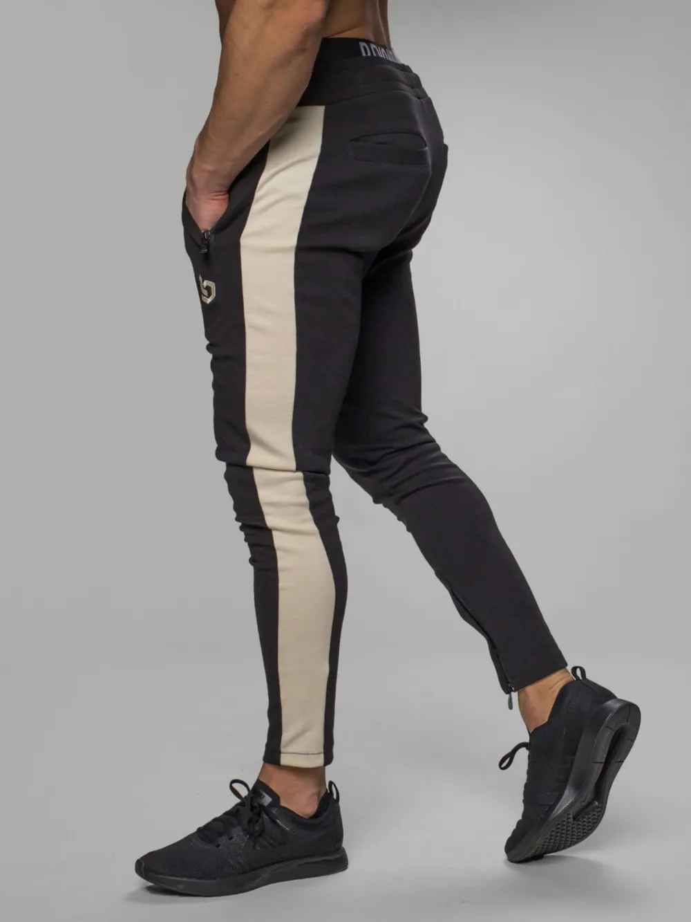 Men's Drawstring Contrast Active Pants, image 3