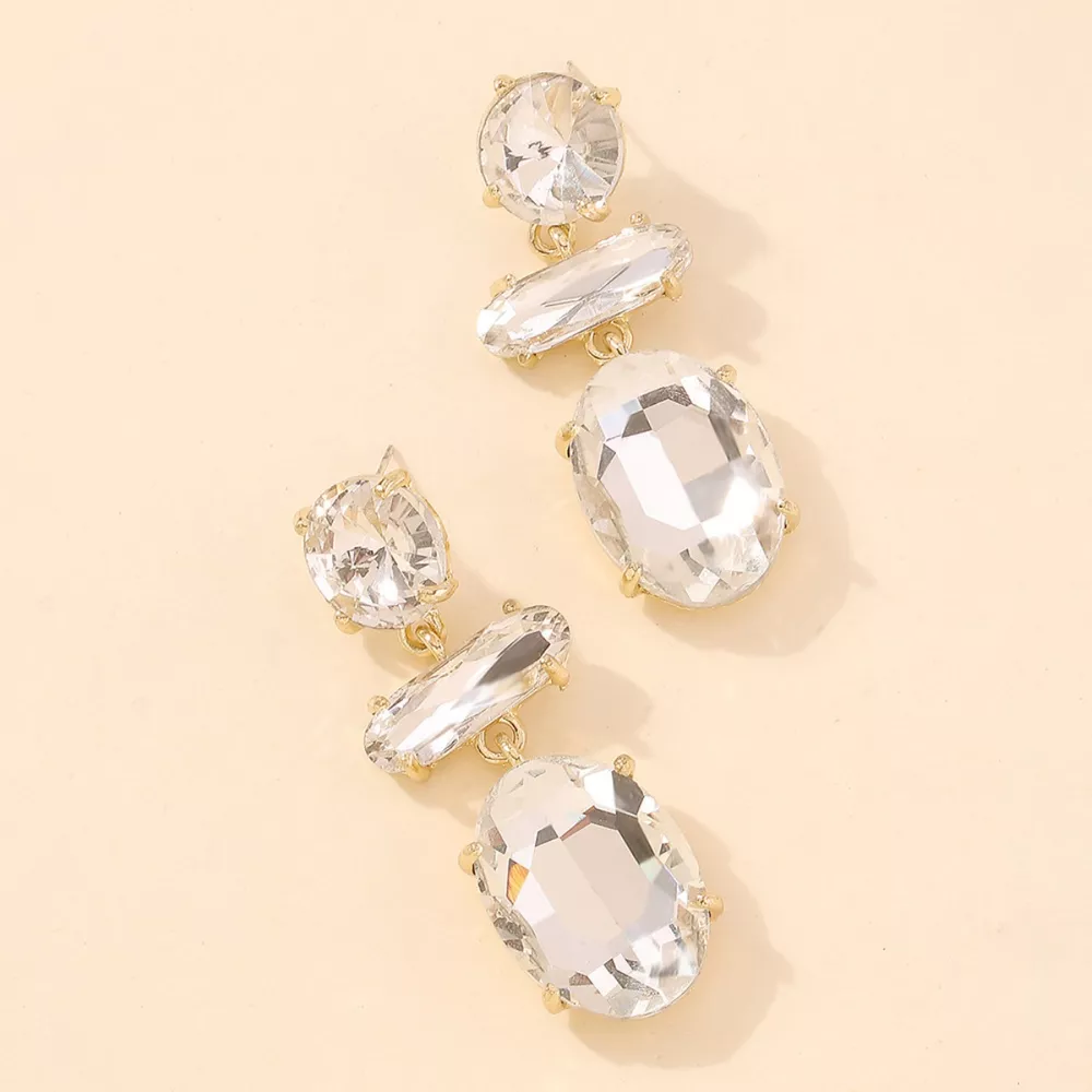 Alloy Geometric Dangle Earrings, image 12