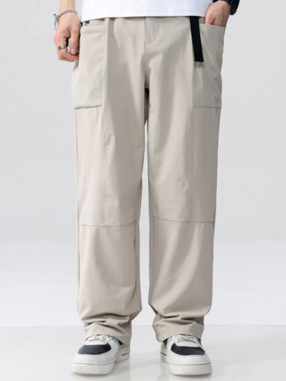 Men's Plus Size Wide Leg Pants