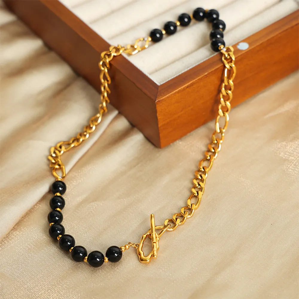 Bead Detail Chunky Chain Necklace, image 4