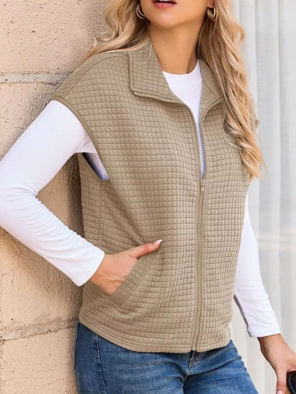 Zip-Up Vest Coat, image 9