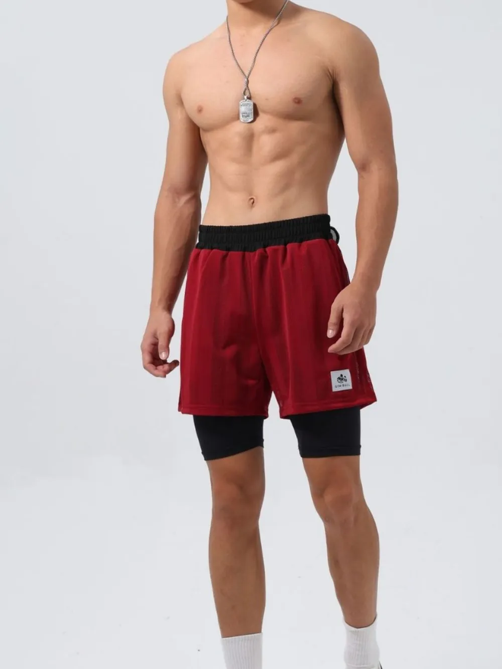 Men's Plus Size Elastic Waist Shorts, image 3