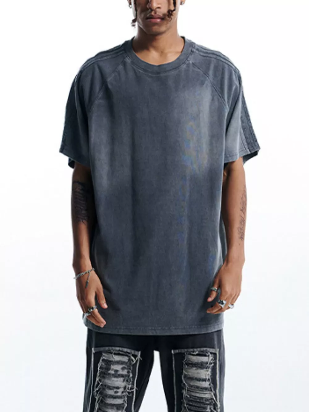 Men's Vintage Wash Oversized T-Shirt, image 4