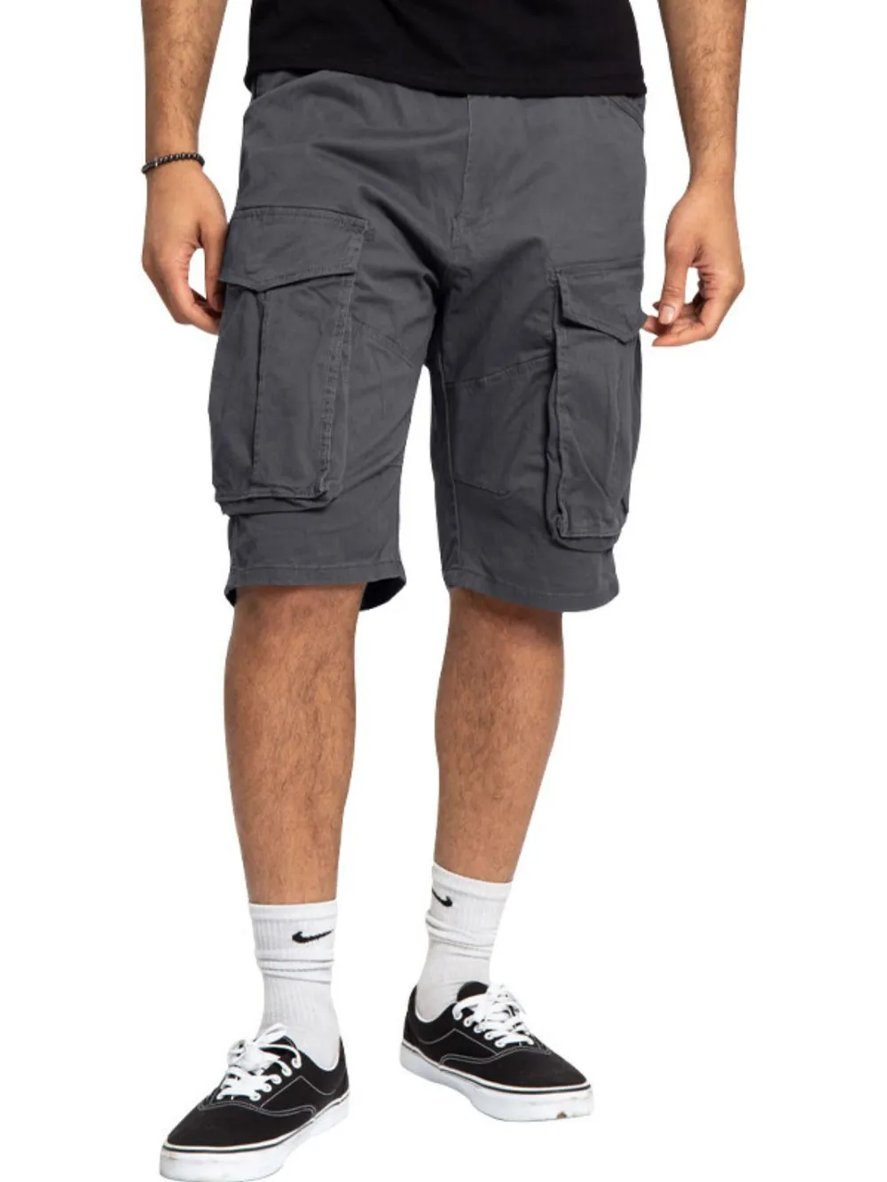 Men's Full Size Cargo Bermuda Shorts Plus Size, image 3