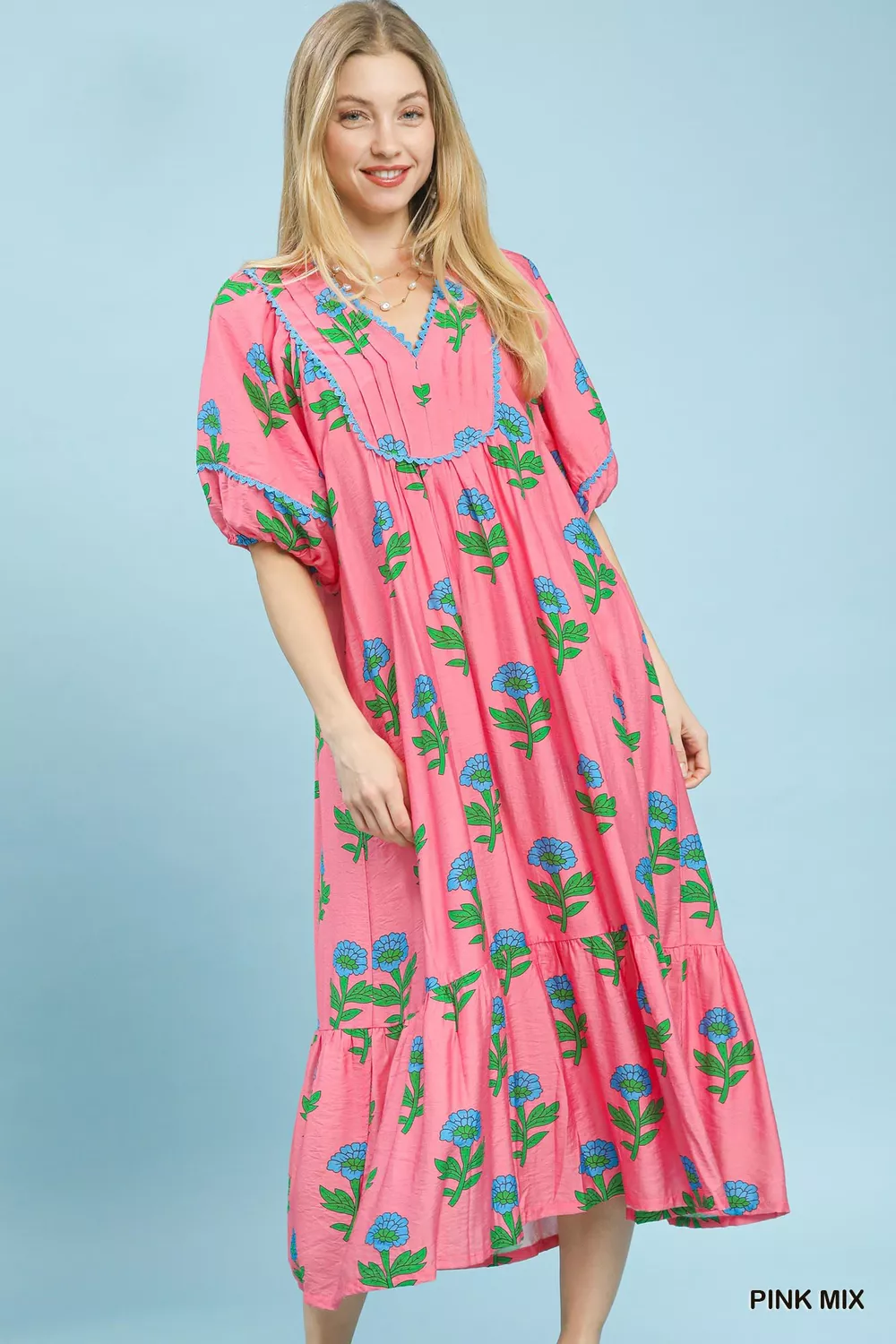 Floral Print Midi Dress