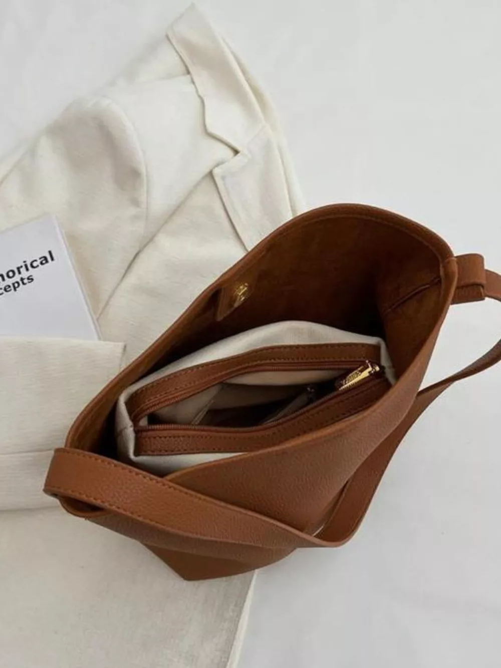 Minimalist PU Leather Shoulder Bag, image 10