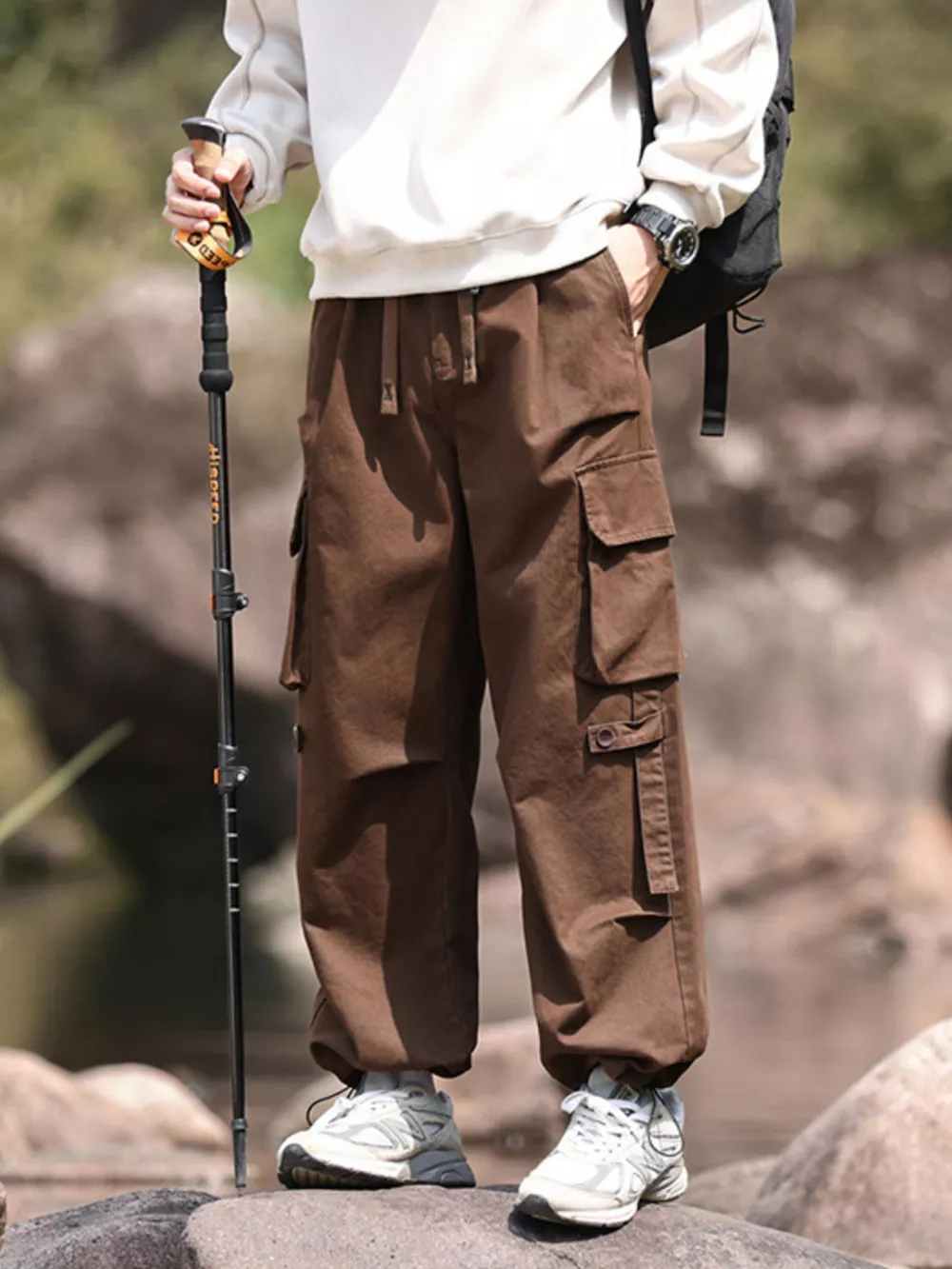 Men's Plus Size Relaxed Fit Cargo Pants, image 6