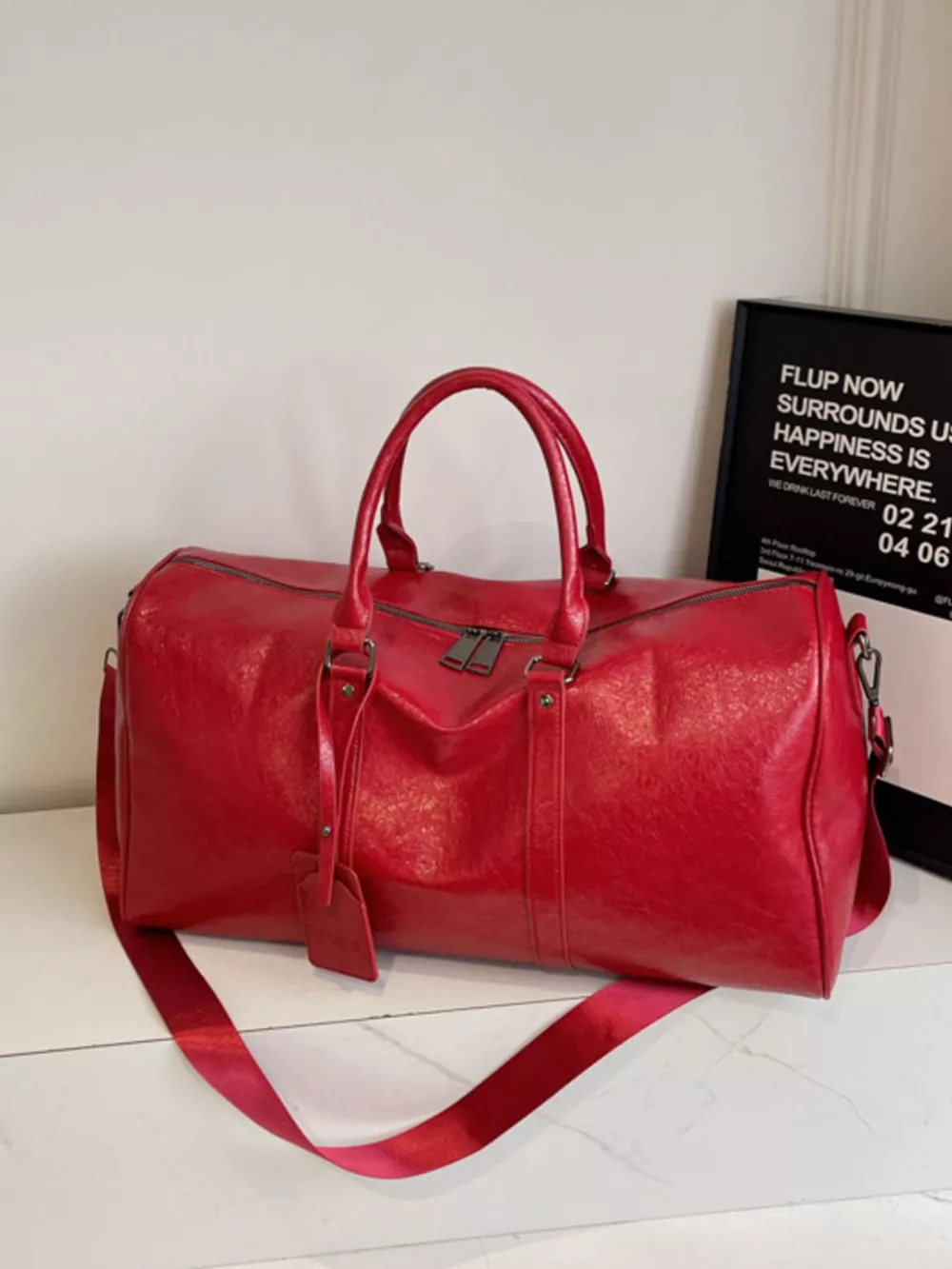 PU Leather Duffle Bag, image 7
