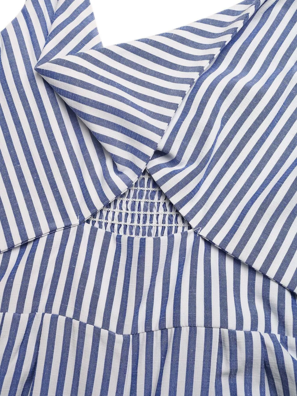 Striped Cutout Knot Front Wide Leg Jumpsuit, image 10