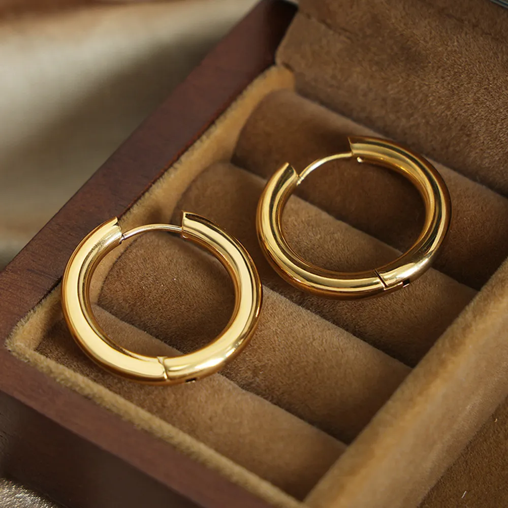 18K Gold-Plated Huggie Earrings, image 7