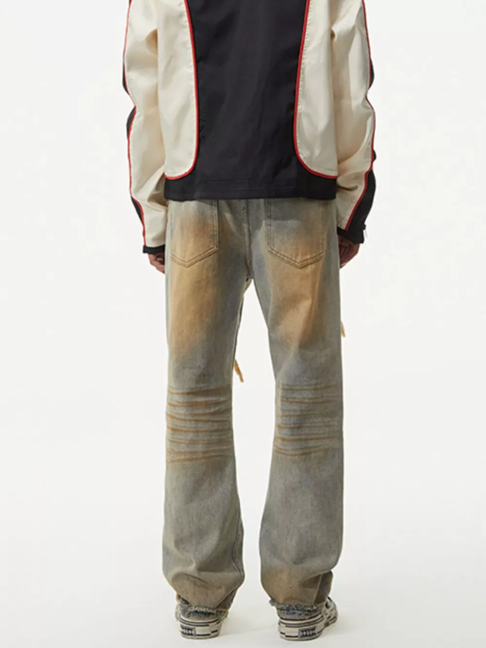 Men's Distressed Loose Fit Jeans, image 7