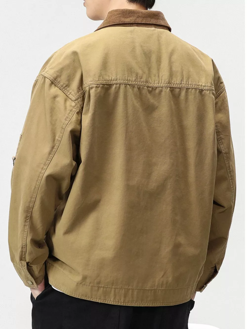 Men's Full Size Zip UP Long Sleeve Jacket Plus Size, image 8