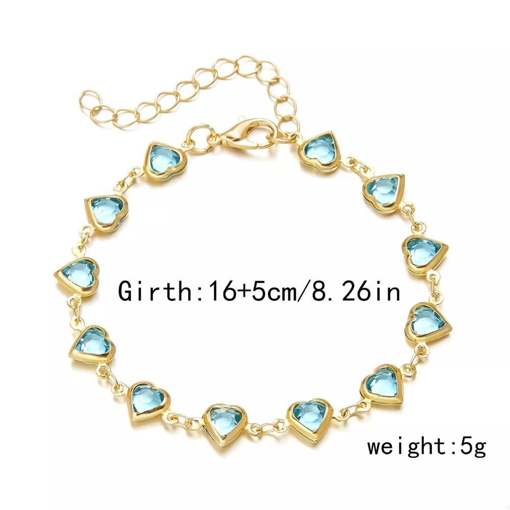 18K Gold-Plated Heart Bracelet, image 5
