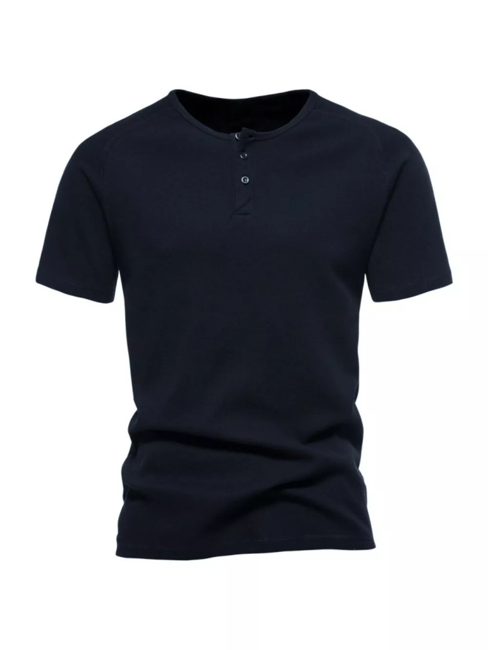 Men's Plus Size Button Detail Casual Henley T-Shirt, image 6