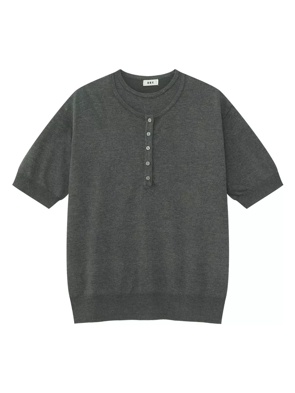 Men's Henley T-Shirt with Button Detail, image 5