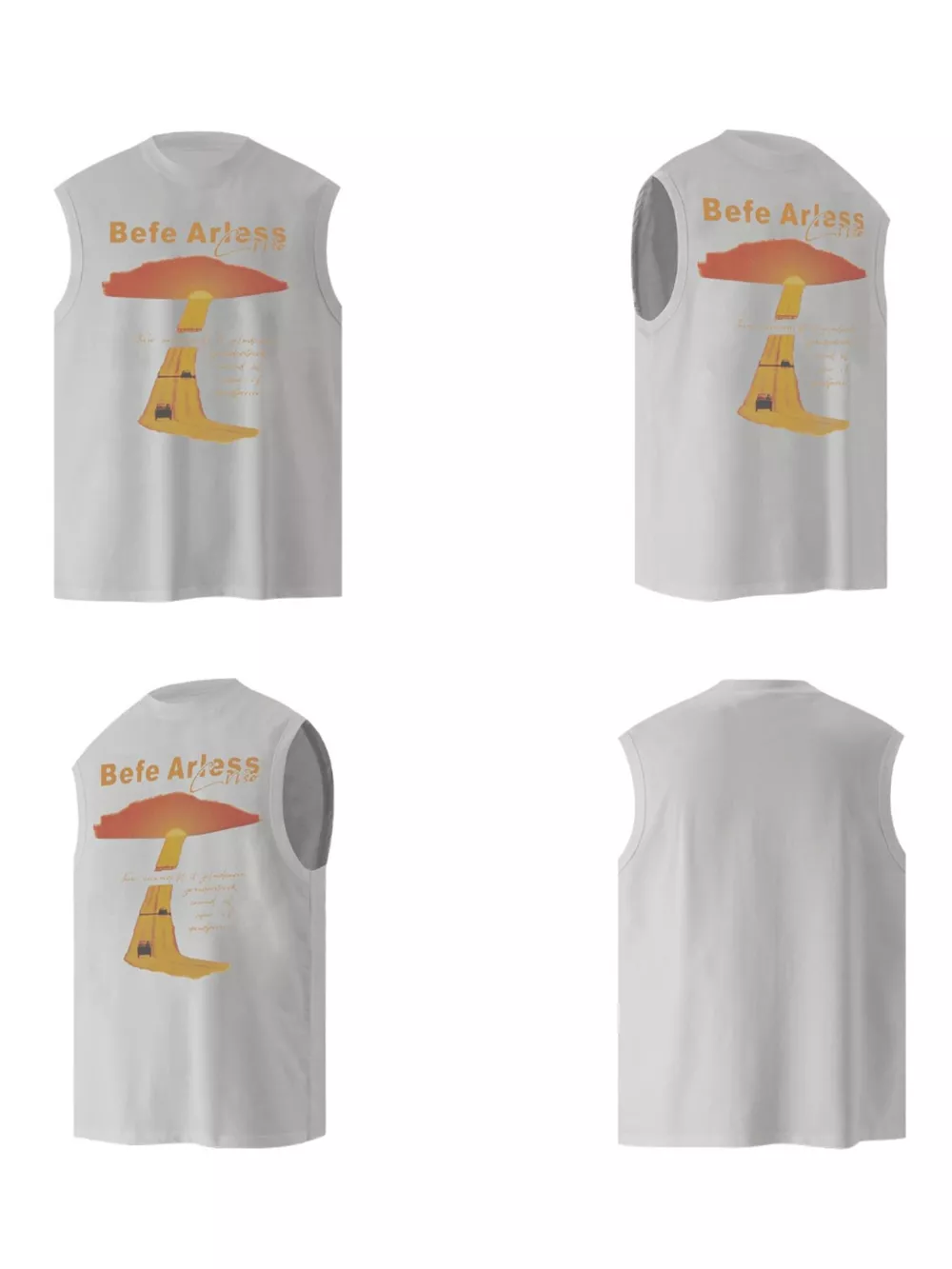 Men's Graphic Round Neck Tank, image 3
