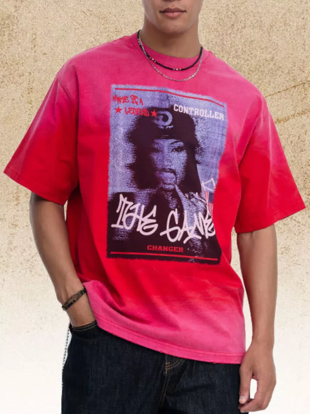 Men's Graphic Round Neck T-Shirt