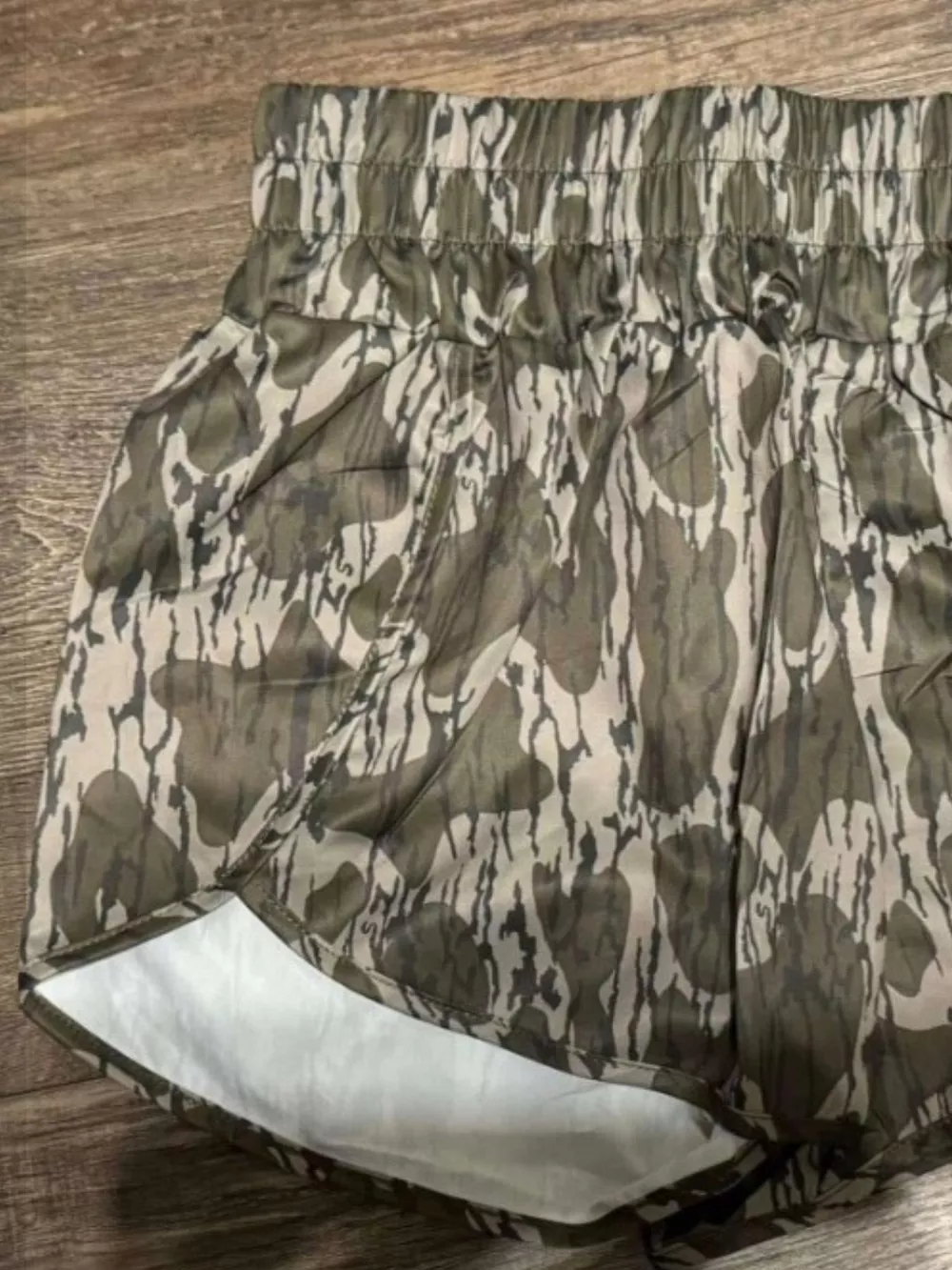 Camo Print Elastic Waist Shorts, image 13