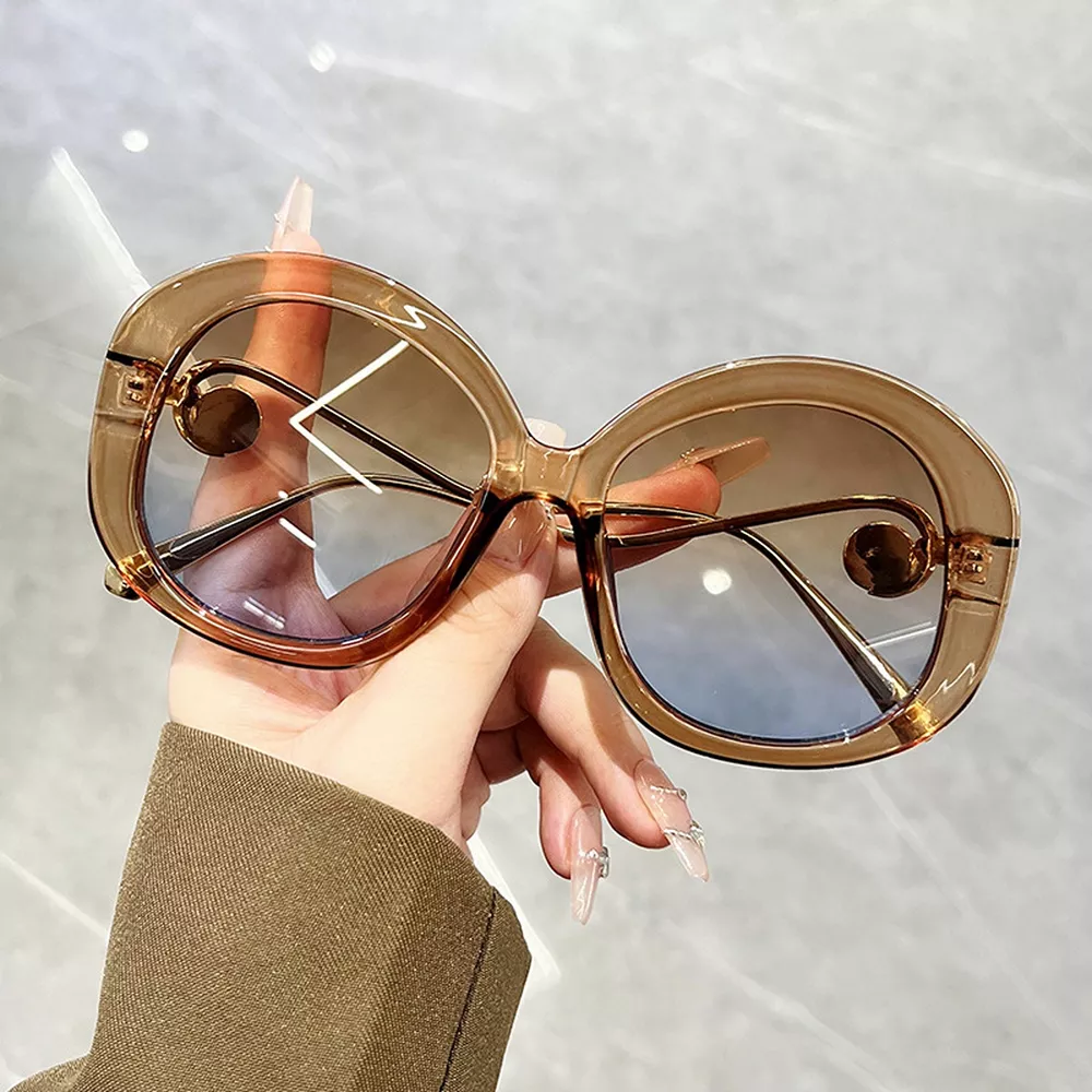 Oversized Round Frame Sunglasses, image 2