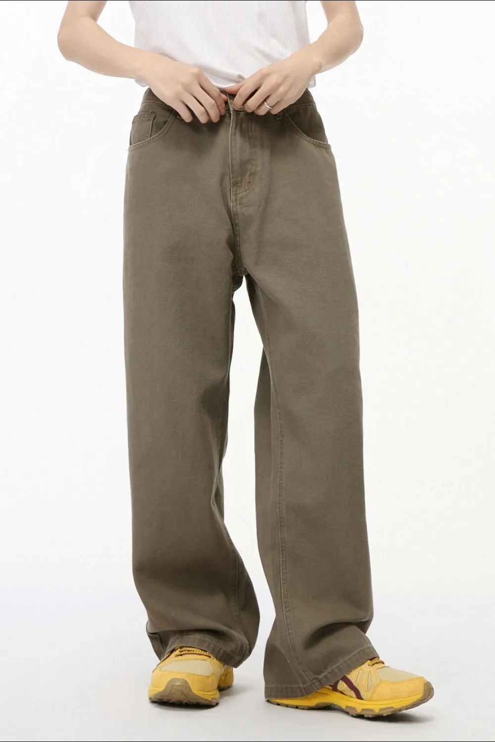 Straight-Leg Jeans with Back Elasticated Waistband, image 3