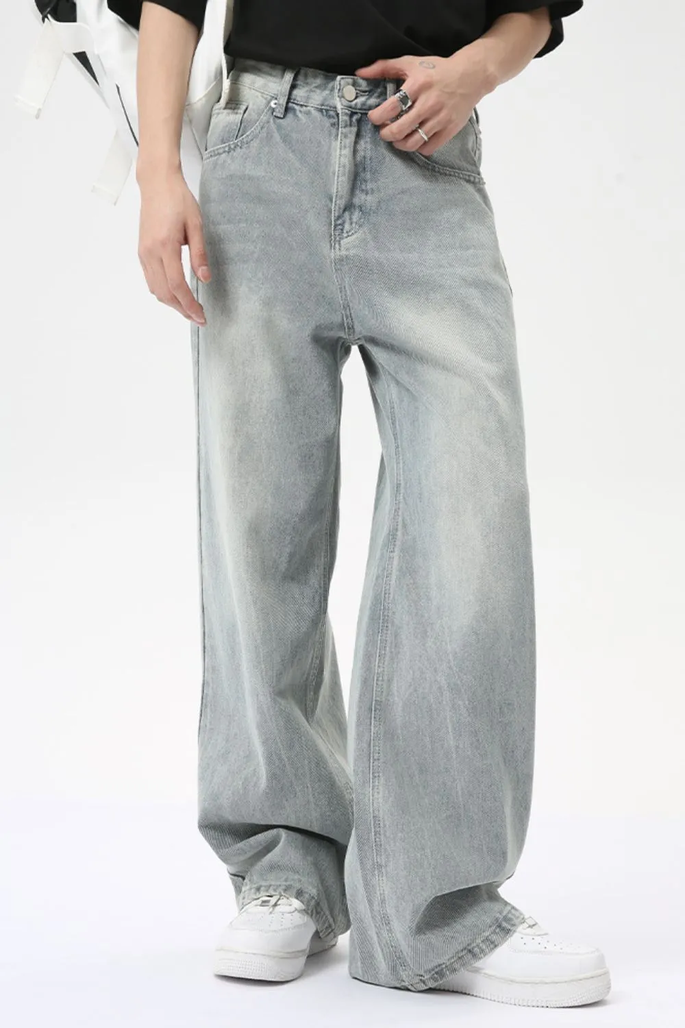 Wide Leg Jeans with Pockets, image 4