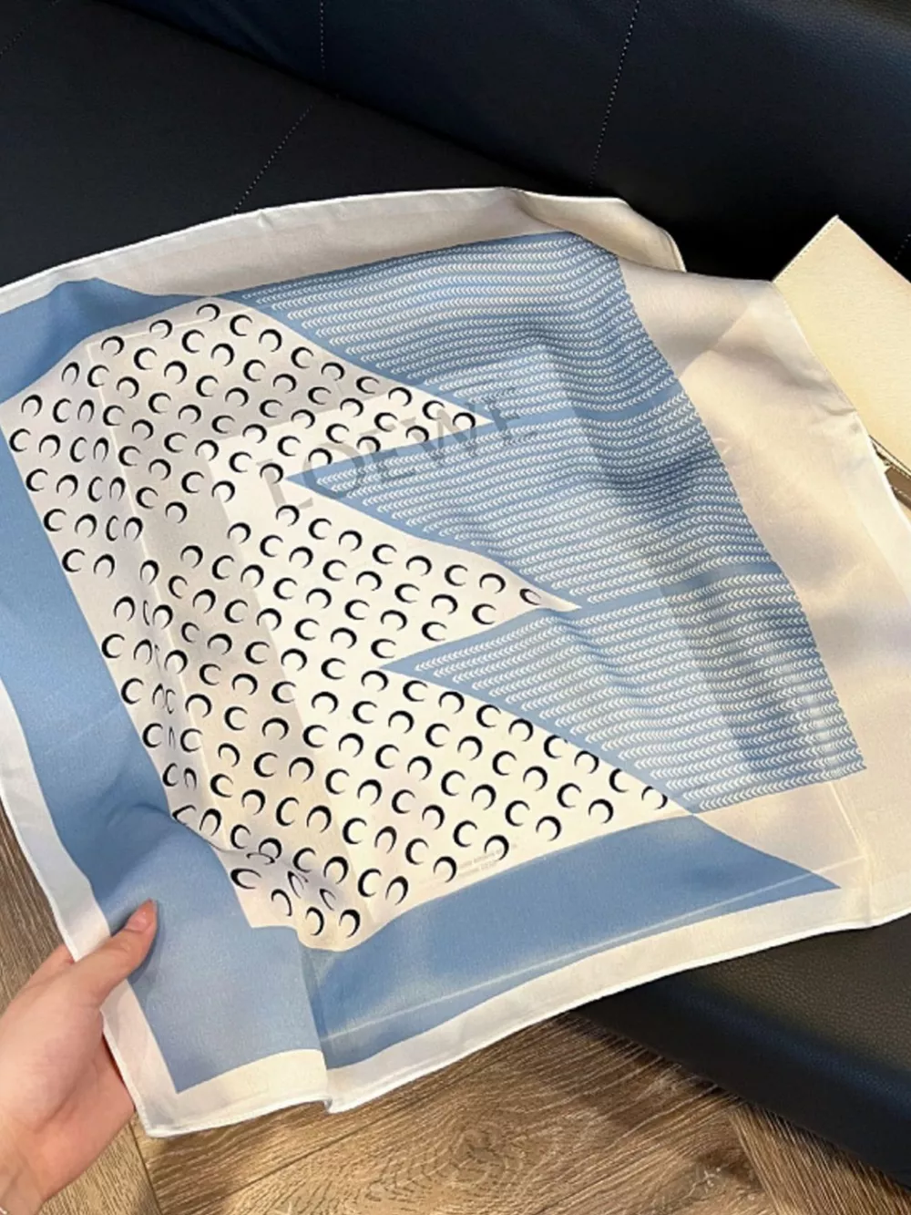 Printed Silk Square Scarf, image 4
