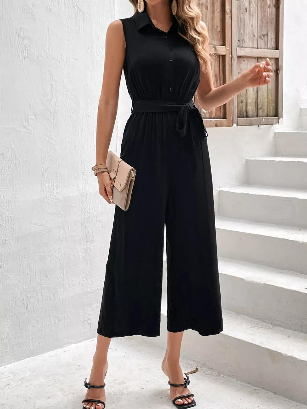 Sleeveless Wide Leg Jumpsuit, image 7