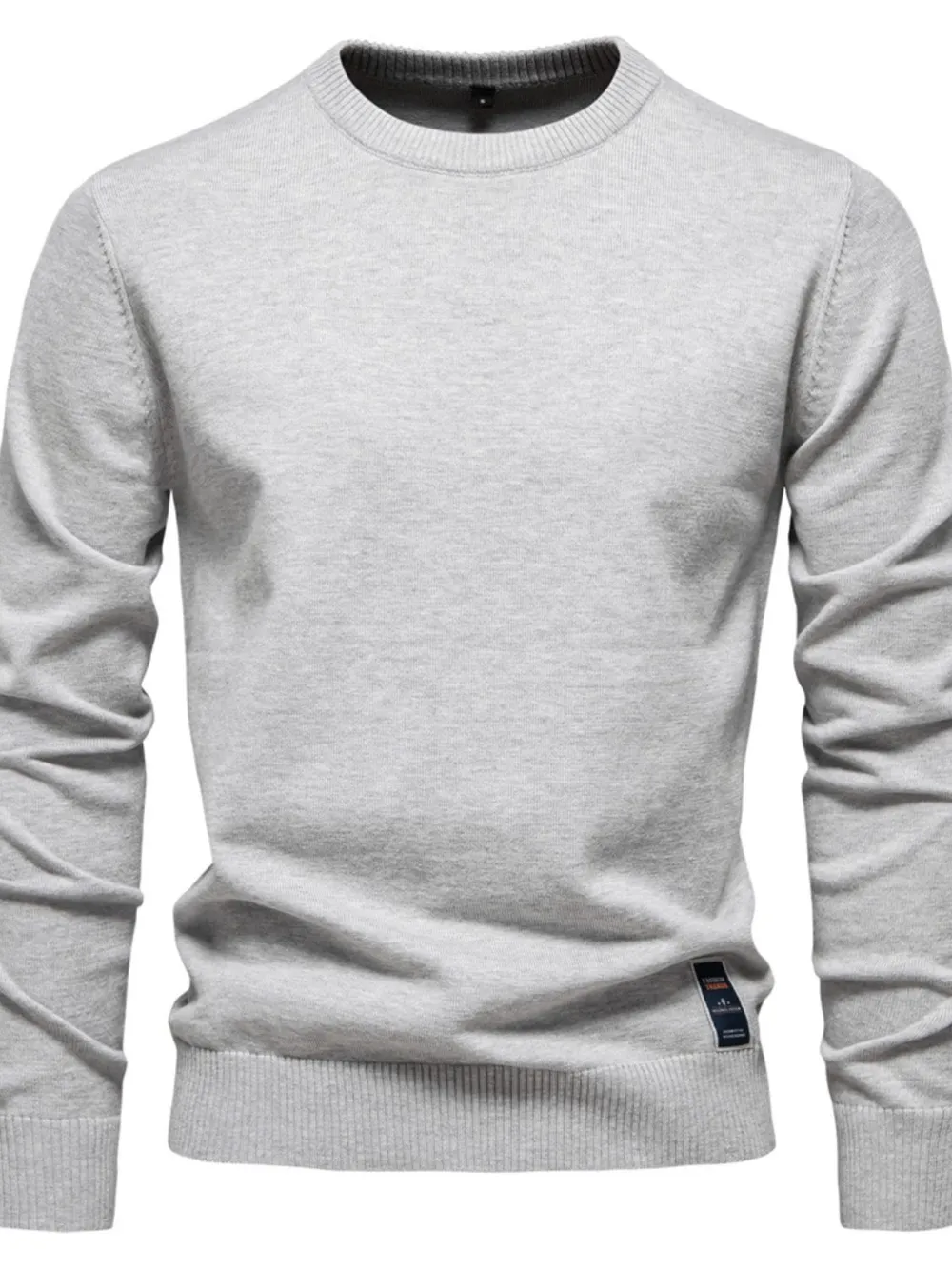 Men's Round Neck Long Sleeve Sweater, image 9