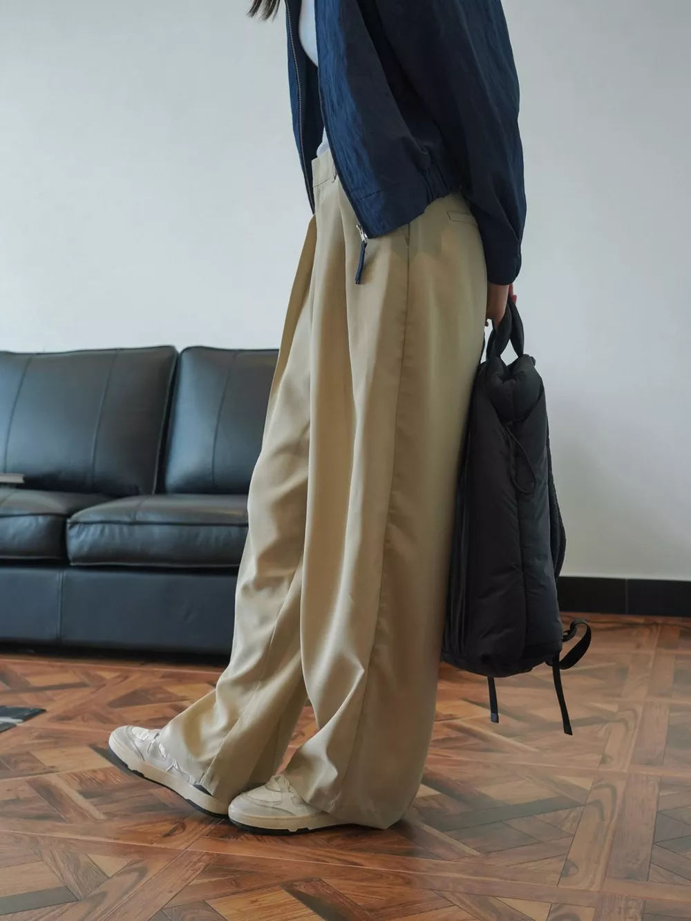 High-Waisted Pleated Wide-Leg Pants, image 25