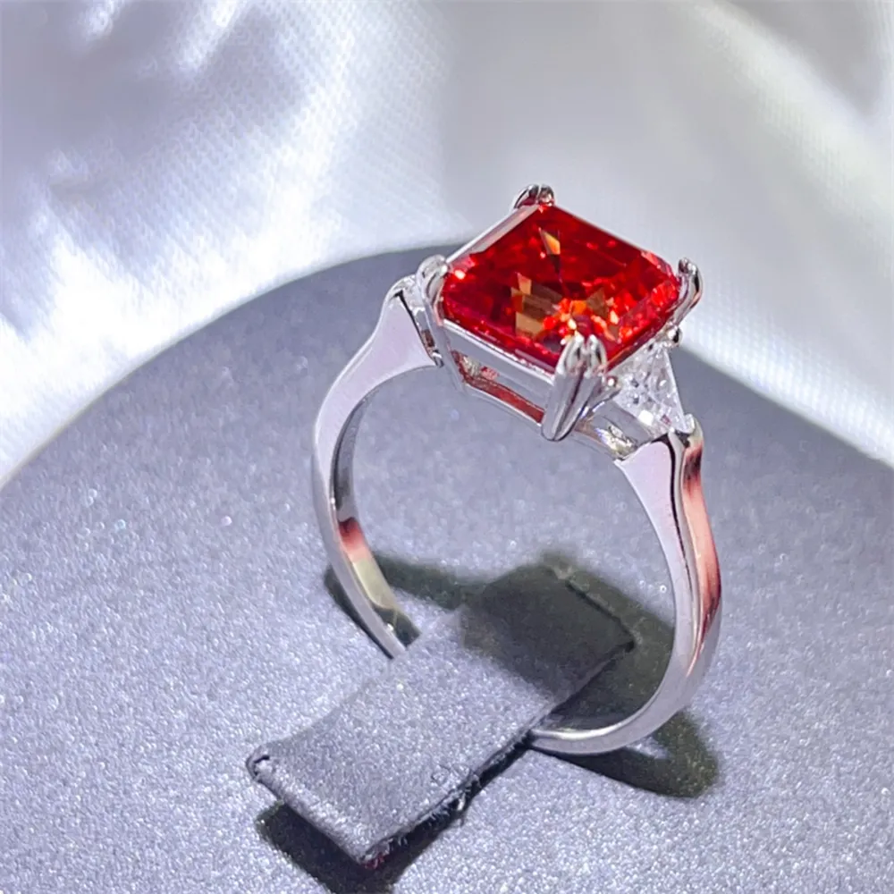 3 Carat Moissanite 925 Sterling Silver Ring, image 2