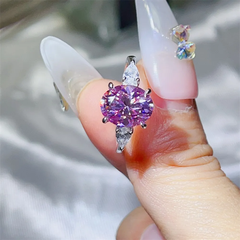 3 Carat Moissanite 925 Sterling Silver Ring, image 5