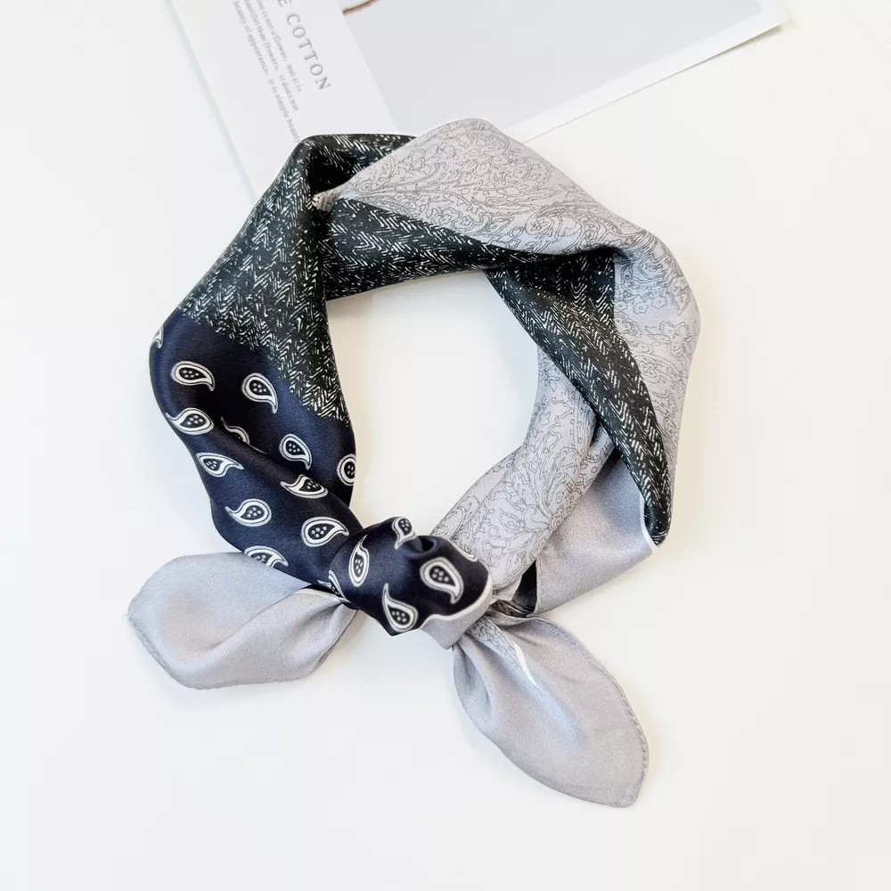 Printed Silk Square Scarf, image 6