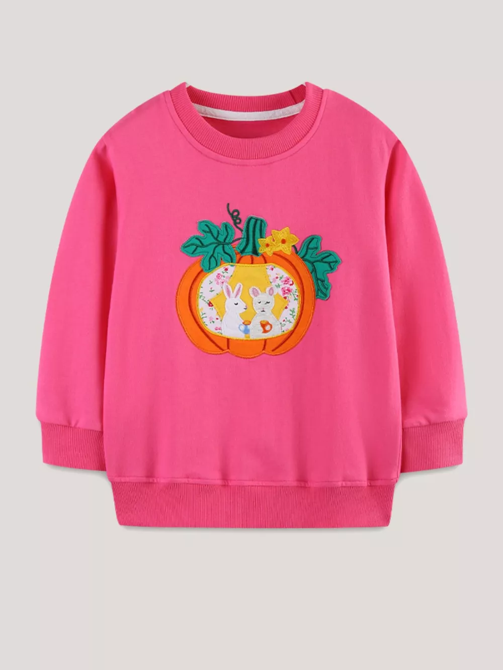 Children's Pumpkin Patch Applique Sweatshirt, image 2