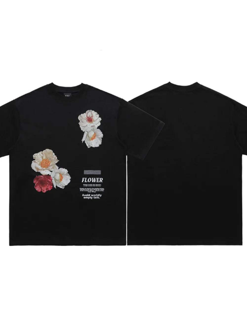 Men's Oversized Floral Print Short Sleeve T-Shirt, image 6