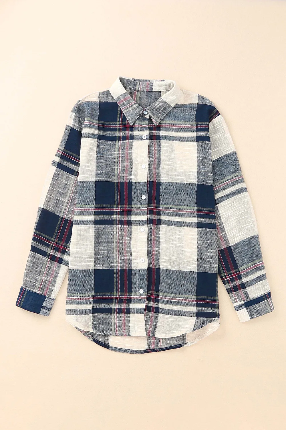 Plaid Button Up Long Sleeve Shirt, image 6