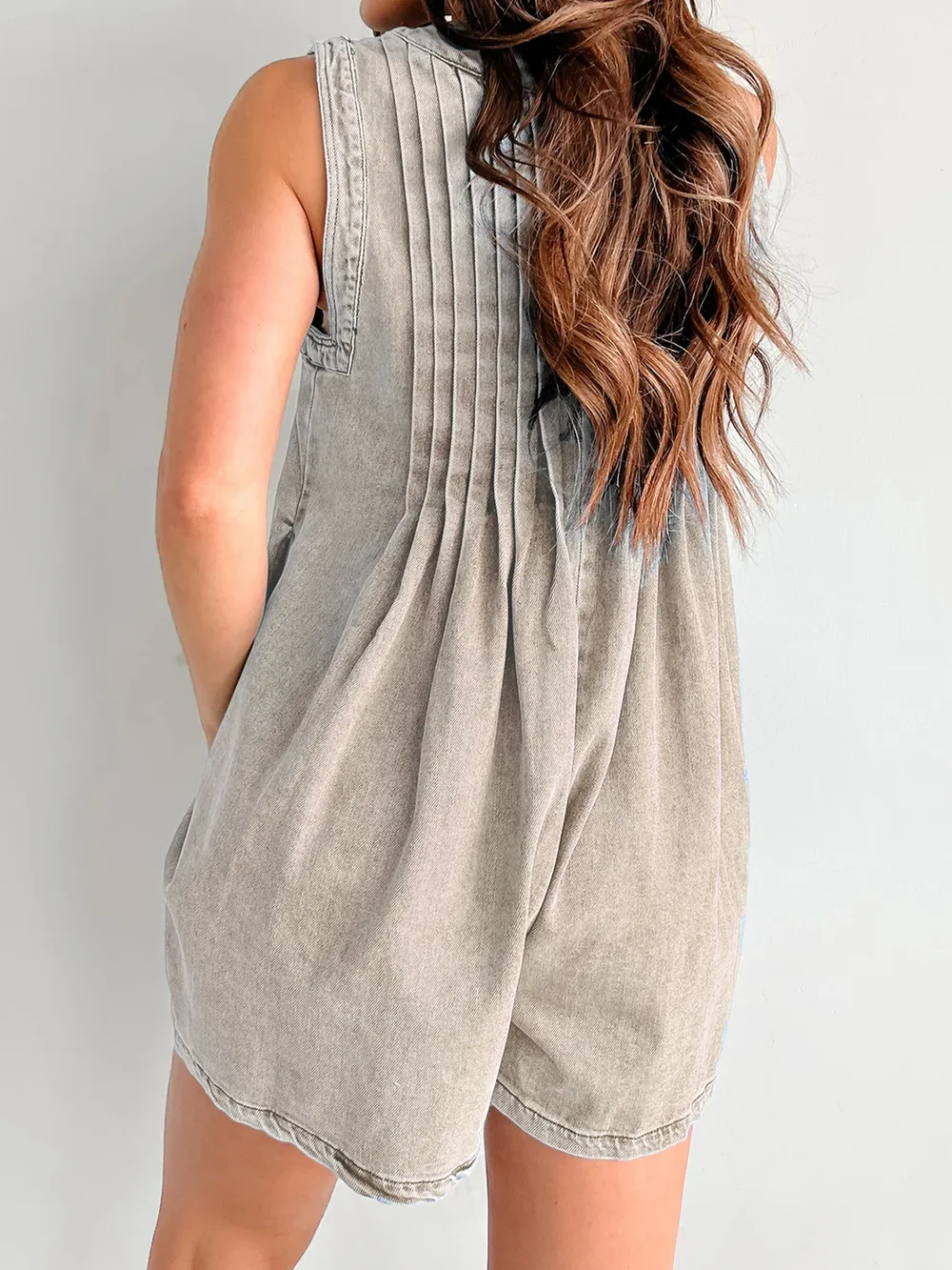 Tied Romper with Pockets, image 27