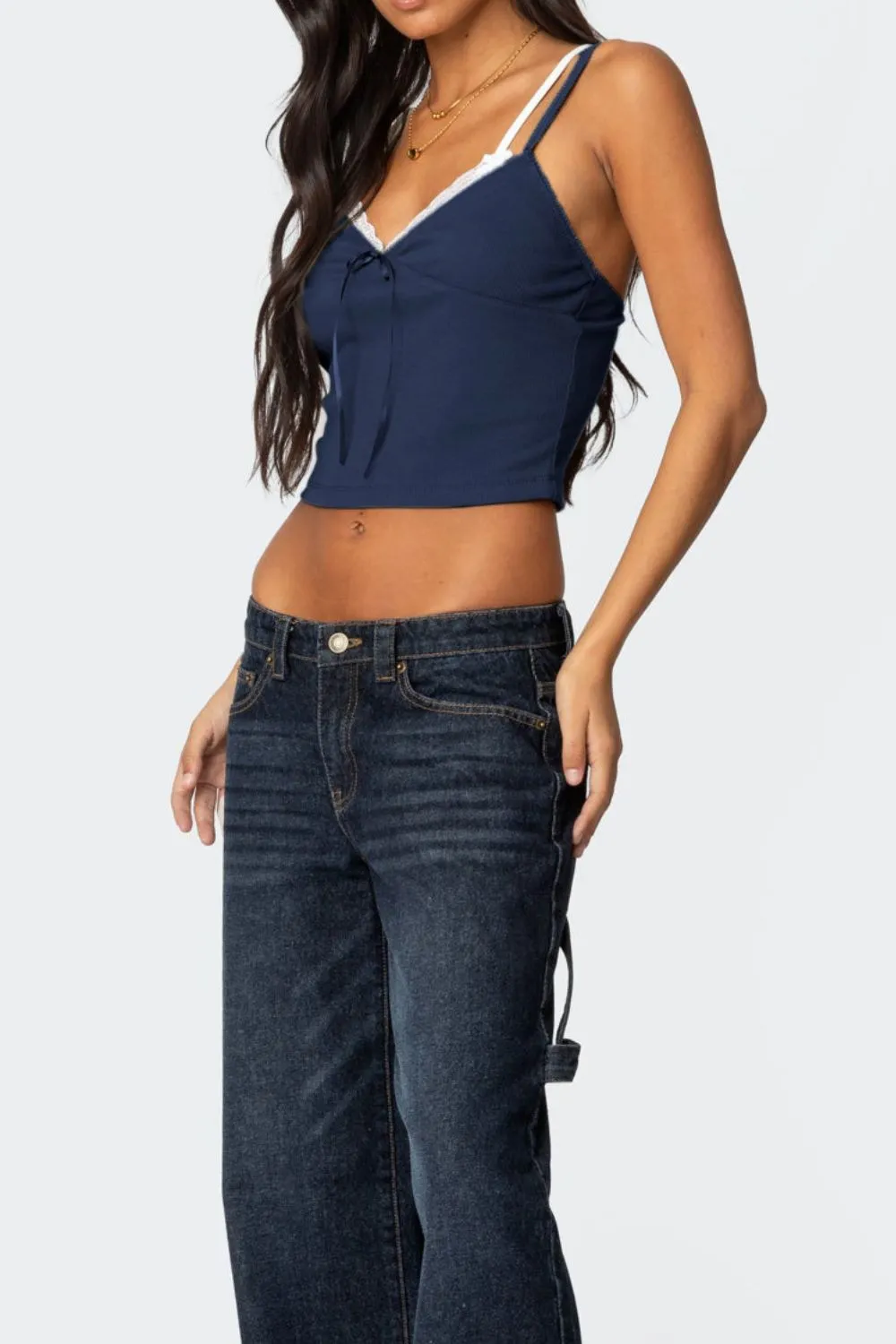 Lace Detail V-Neck Cami, image 12