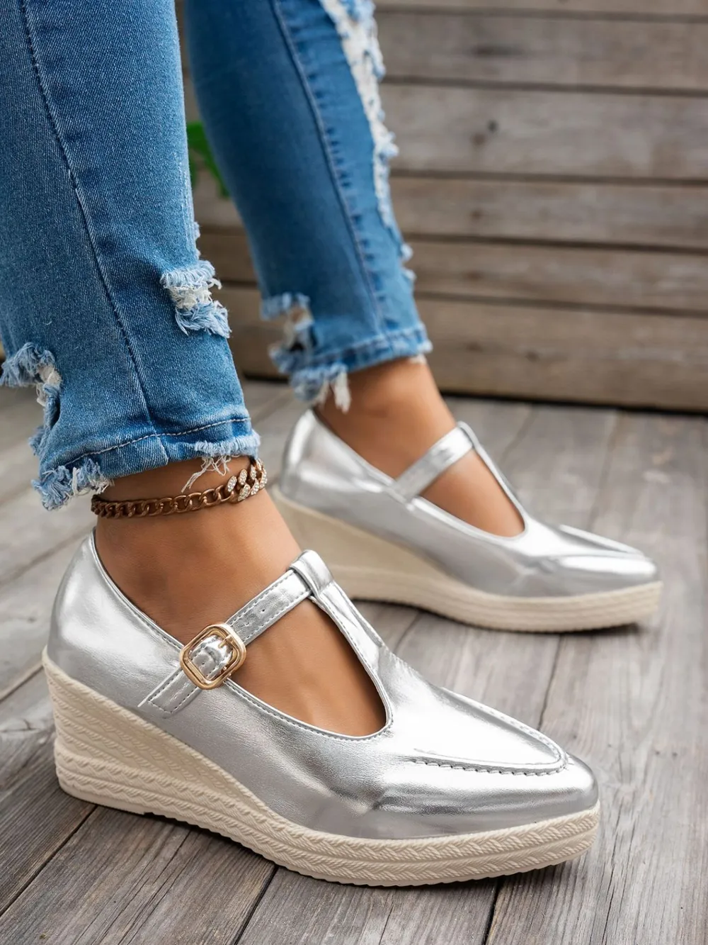 Point Toe Wedge Loafers, image 10