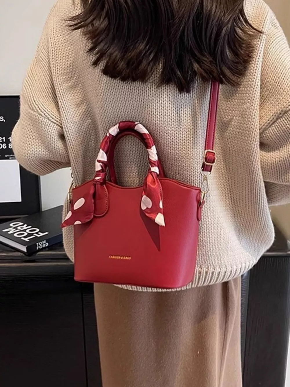 Top Handle Bucket Bag, image 5