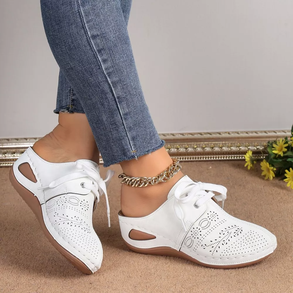 Lace-Up Wedge Slip-Ons, image 7